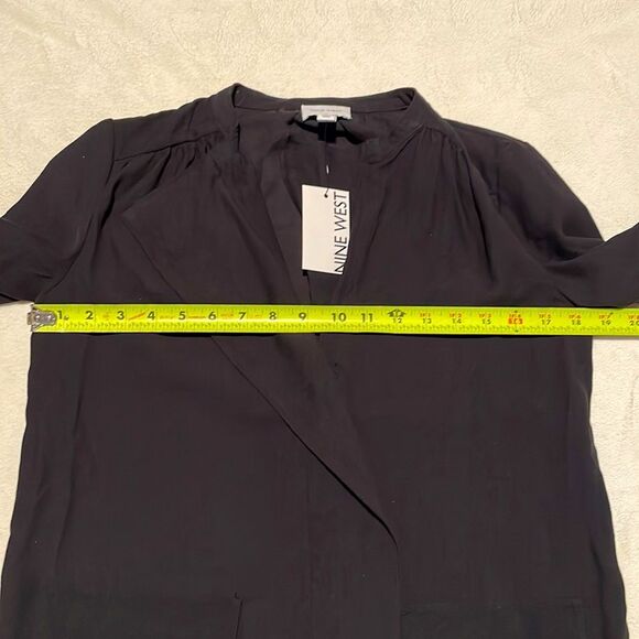 Nine West- Drapey Utility Jacket in Mineral Black- Zip Closure- Size X-S- NWT - Picture 5 of 14